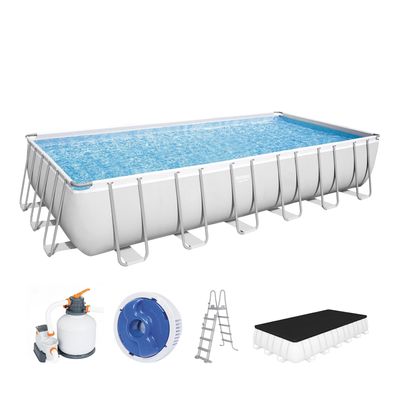 Power Steel™ Frame Pool Komplett-Set mit Sandfilteranlage 732 x 366 x 132 cm,