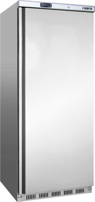 Gastronomie Saro Lagertiefkühlschrank - Edelstahl Modell Ht 600 SS, Maße B 777 X