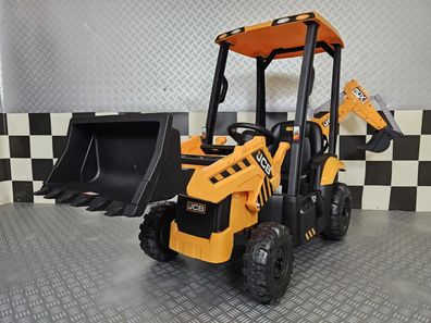 Kinder Elektrotraktor JCB Sitemaster mit Dach 2x45W Traktor, Fernbedienung, izenziert