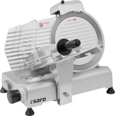Saro Aufschnittmaschine Modell AS 250 mit Messerschärfer und Schutzring