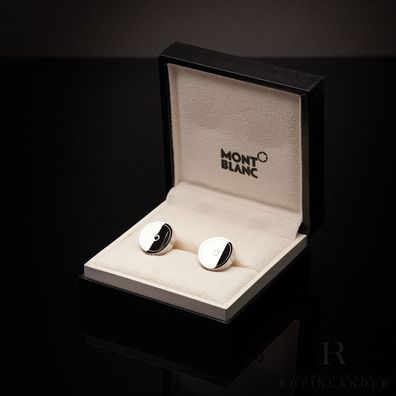 Montblanc Mens Jewellery Iconic Lines Stainless Steel Cufflinks ID 111314 OVP