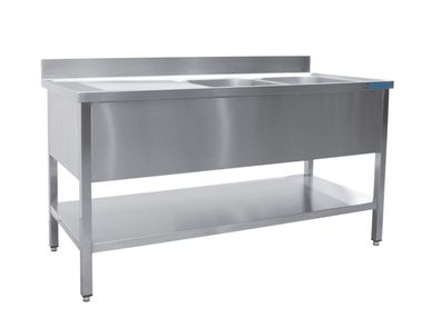 Saro Spültisch 2 Becken, Rechts 1600 mm