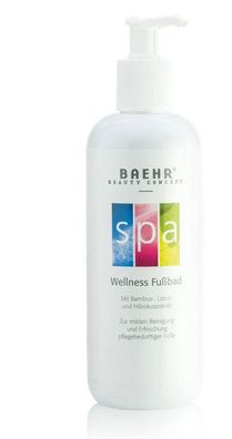 Pedibaehr - Baehr Beauty Concept - SPA Wellness Fußbad Flasche mit Pumpe 500 ml