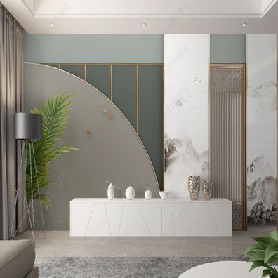 Vlies Fototapete Wandtapete Wandbilder Geometrische Landschaftspflanzen 11482