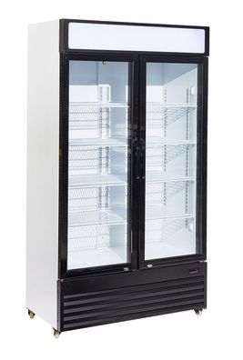 Combisteel Kühlschrank 2 Glastüren BEZ-750 GD - LED-Beleuchtung, 750 Liter