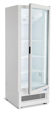 Gastronomie Combisteel Tiefkühlschrank mit 1 Glastür und 5 Gitter 353 Liter