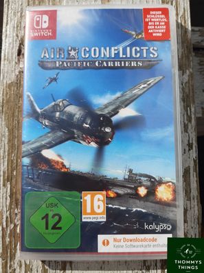 NEW Air Conflicts Pacific Carriers Spiel Nintendo Switch Game Key Download Box