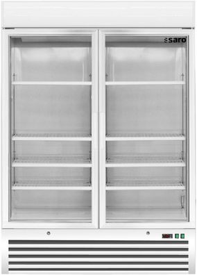 Gastronomie Saro Tiefkühlschrank Mit Glastür - 2-Türig Modell D 920, Maße B 1370