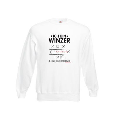 Löse Probleme: Winzer | Weinbauer | Wein v3 Sweatshirt Weiß