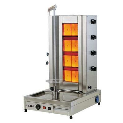 Saro Gas-Döner- Gyrosgrill 4 Brenner Tilla 4