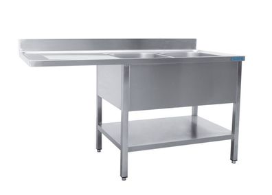 Saro Spülcenter Mit 2 Becken, Rechts - 700 mm Tiefe, 1600mm
