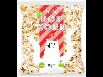 Fredos 3x Fredos Bio-Popcorn, süß 60g