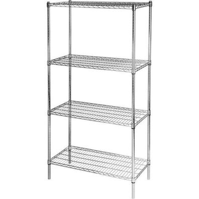 Stalgast Lagerregal Aus Chromstahl, 900X400X1800 mm (Bxtxh)