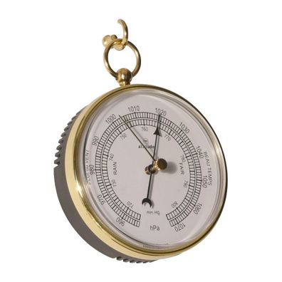 Barometer Barostar, tragbar, Messing-PVC, D 98 mm
