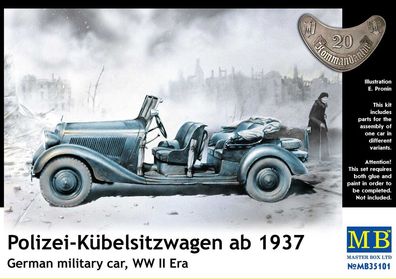 Master Box Ltd. 1:35 35101 Polizei-Kubelsitzwagen ab 1937 mil. car