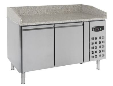 Combisteel Pizzakühltisch mit Granitplatte und 2 Türen