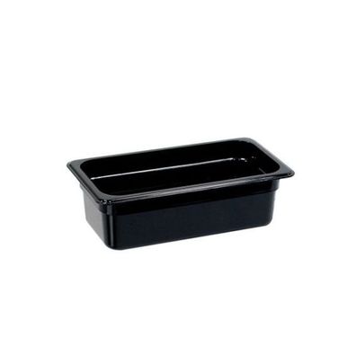 Stalgast Gastronormbehälter, Polycarbonat, Schwarz, Gn 13 (150 mm)