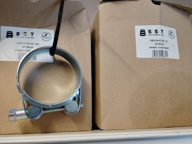 GBS Gelenkbolzenschelle, Panzerschelle, Spannbackensch. 64-67/25