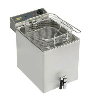 Gastronomie Stalgast Roller Grill Fritteuse Mit Ablasshahn, 12 Liter, Abmessung