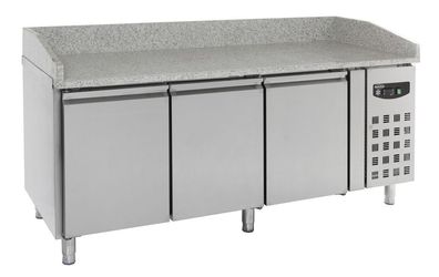 Combisteel Pizzakühltisch mit Granitplatte und 3 Türen