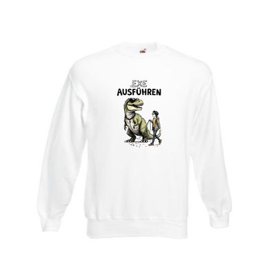 Exe ausführen | Programmierer | Infomatiker v2 Sweatshirt Weiß