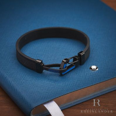Montblanc Mens Accessories Great Masters Pirelli Rubber Bracelet Blue 12835063