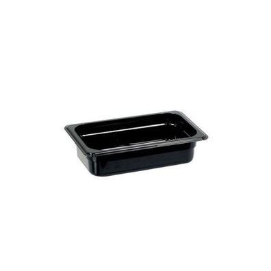 Stalgast Gastronormbehälter, Polycarbonat, Schwarz, Gn 14 (65 mm)