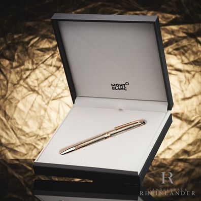 Montblanc Meisterstück Solitaire Geometry Champagne Rollerball ID 132133-118102