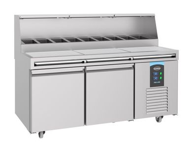 Combisteel Pizzatisch Mit 2 Türen Und 9X 13 Gn Behälter