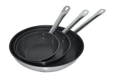 Combisteel Bratpfanne aus Edelstahl und Tevlon 320