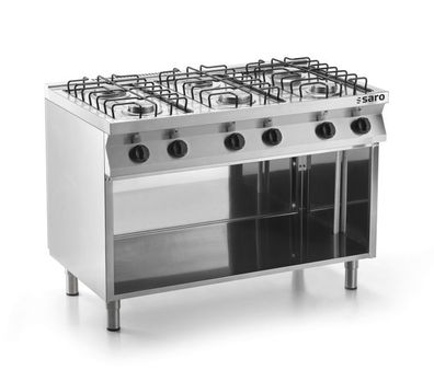 Gastronomie Saro Fast-Serie Gasherd Modell F7Fug6Ba