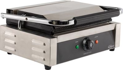 Gastro Kontaktgrill Panini Grill 2,2 kW – professionell, mit Fettauffangschale
