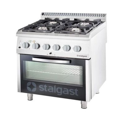 Gastronomie Stalgast Gasherd 4 Brenner Mit Elektro-Heißluftofen (600 X 400 mm Gn