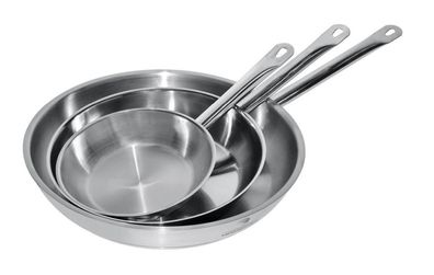 Combisteel Bratpfanne aus Edelstahl 4 Liter