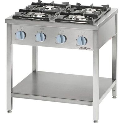 Gastronomie Stalgast Gasherd Serie 700 - G20, 4-Brenner (3,552X7), 800 X 700 X