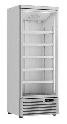 Gewerbe-Kühlschrank mit Glastür – 600 Liter, Umluftkühlung, LED-Beleuchtung
