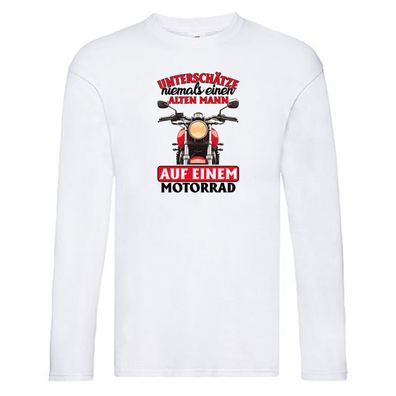 Biker Spruch | Männer Tasse | Motorradfahrer | Motorrad vl6 Long Sleeve Weiß