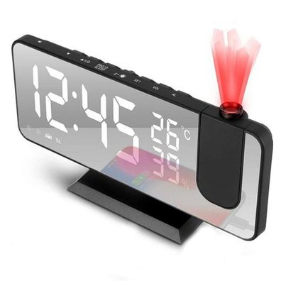 digitaler Wecker mit Netzteil und extra - Musikwecker Reisewecker