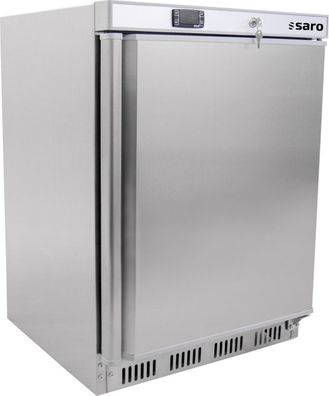 Gastronomie Saro Lagertiefkühlschrank - Edelstahl Modell Ht 200 SS, Maße B 600 X