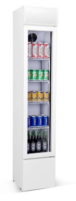 Combisteel Schmaler Getränkekühlschrank - 105 Liter, 1 Glastür, LED-Beleuchtung