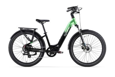 Step-thru E-City-Bike für Damen mit 48V 15Ah Akku 27,5 Zoll Reifen Elektrofahrräder