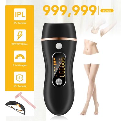 KoDise Laser Haarentfernung IPL Geräte Haarentfernung Zuhause 999,999 Lichtimpulse
