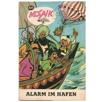 Mosaik Heft Nr. 221 von 1975 Alarm im Hafen Hannes Hegen Digedags