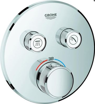 Grohe Unterputzmischer SmartControl 2 Absperrventile, rund, verchromt