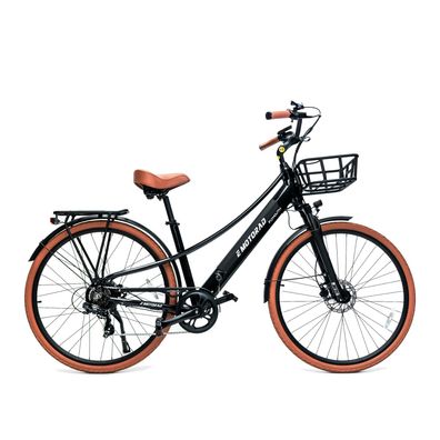 700C City Elektrofahrrad mit Frontkorb und Heckgepäckträger Pedelec 36V 11,6Ah Akku