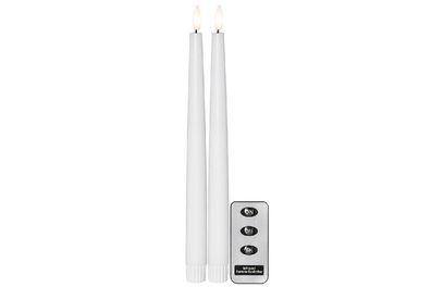 Kerze LED 2,1x28,5cm weiß 2SZ