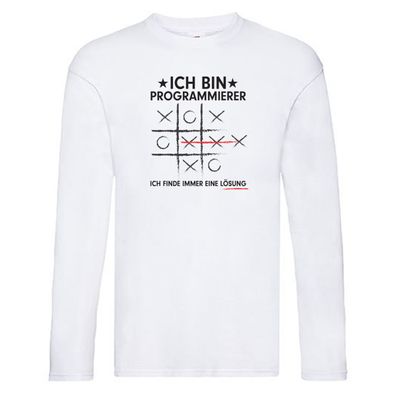 Löse Probleme: Programmierer | Software Entwickler Long Sleeve Weiß