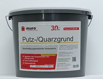 20 kg Putz & Quarzgrund Grundierung Putzgrund Haftgrund Voranstrich Tiefgrund
