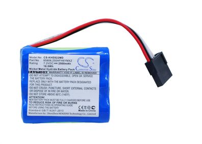 Ersatzakku - CS-KHE622MD - KEELER Headlamp 1202-P-6229 / 250AFH6YMXZ - 7,2 Volt
