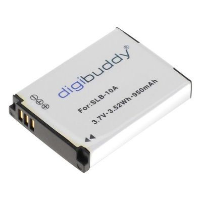 digibuddy - Ersatzakku kompatibel zu Samsung SLB-10A / JVC BN-VH105 - 3,7 Volt